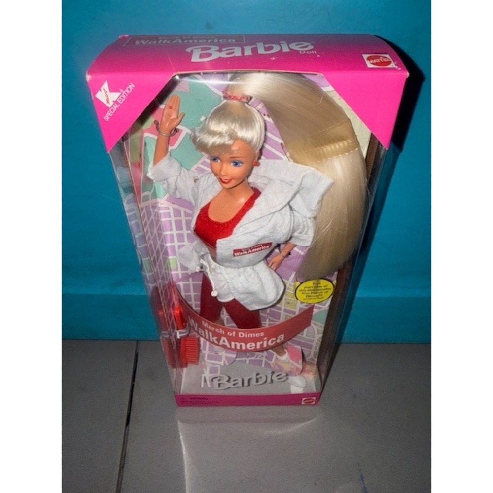 1998 March of Dimes WalkAmerica Barbie Doll‎ Special Edition Kmart Mattel